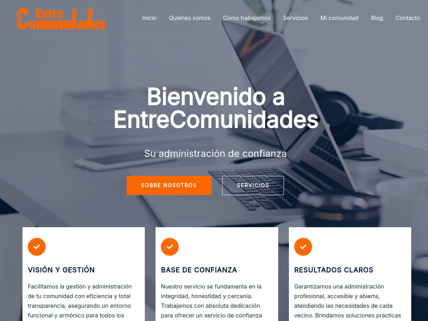 Web de Entre Comunidades