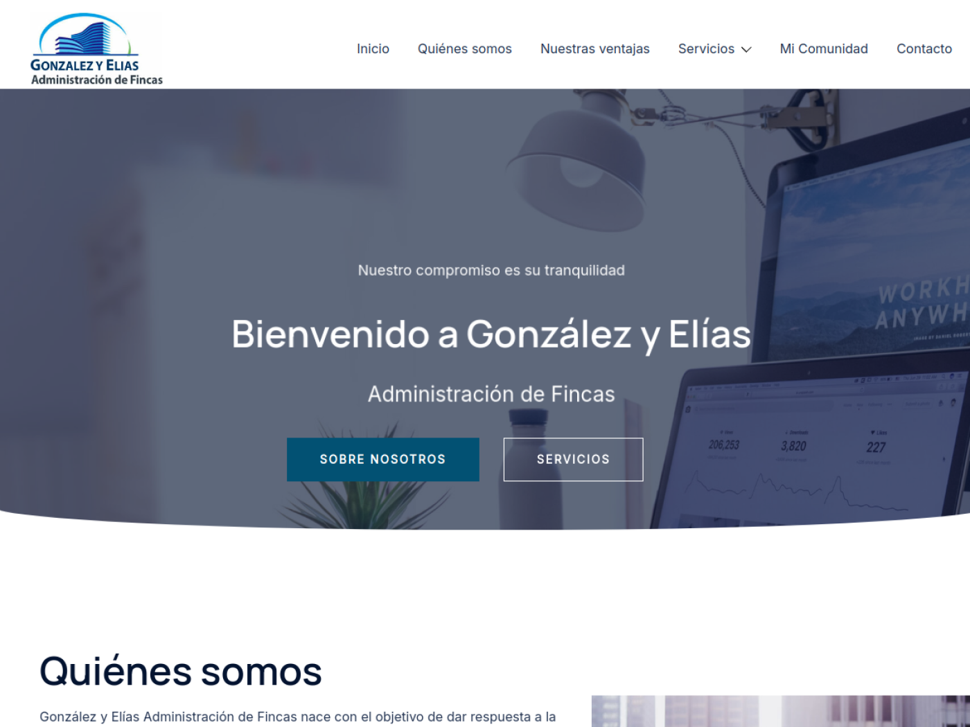 Web de G&E Admifin