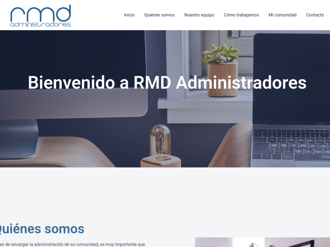 Web de RMD Administradores