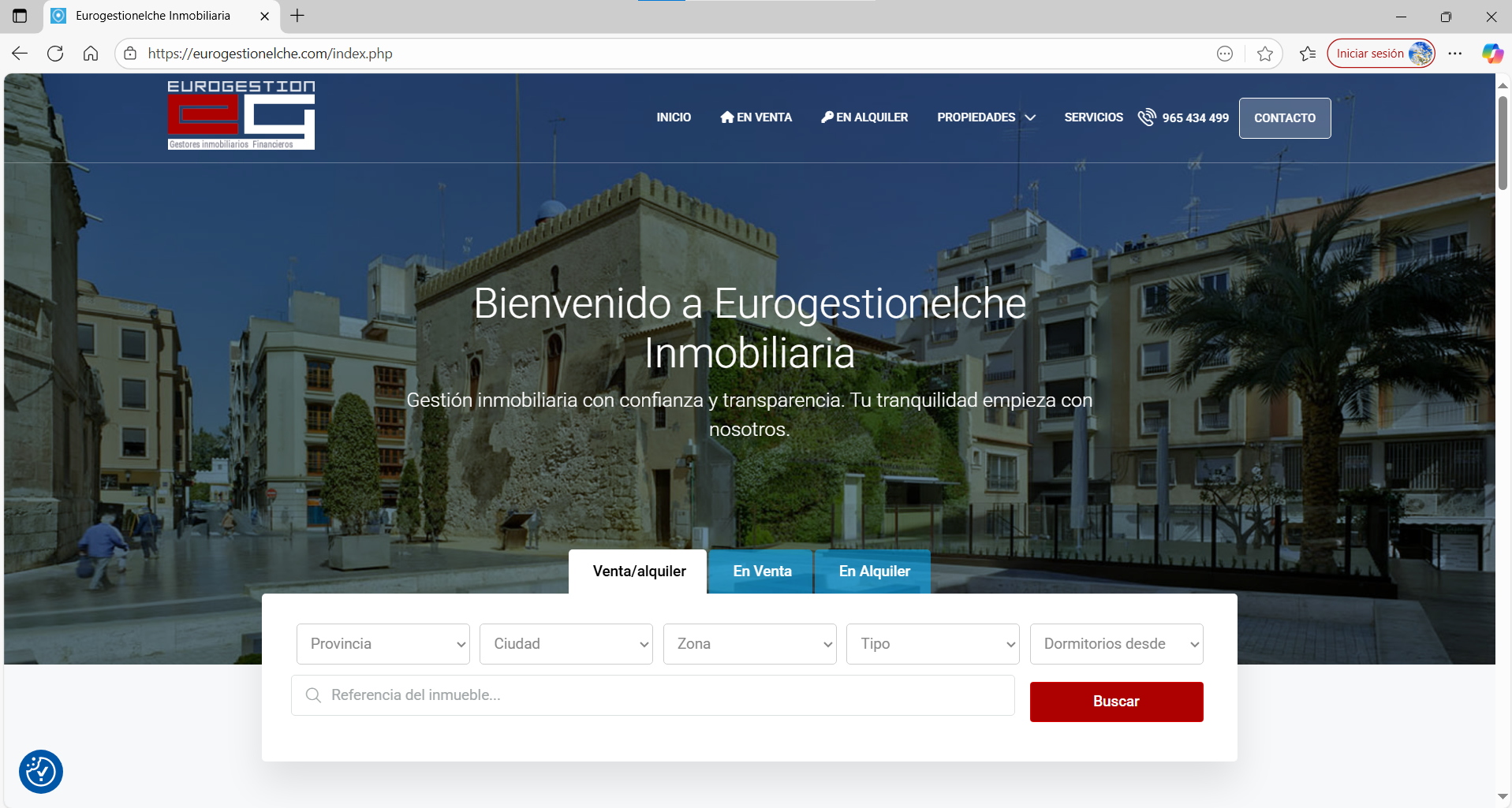 Web de Eurogesti&oacute;n Elche
