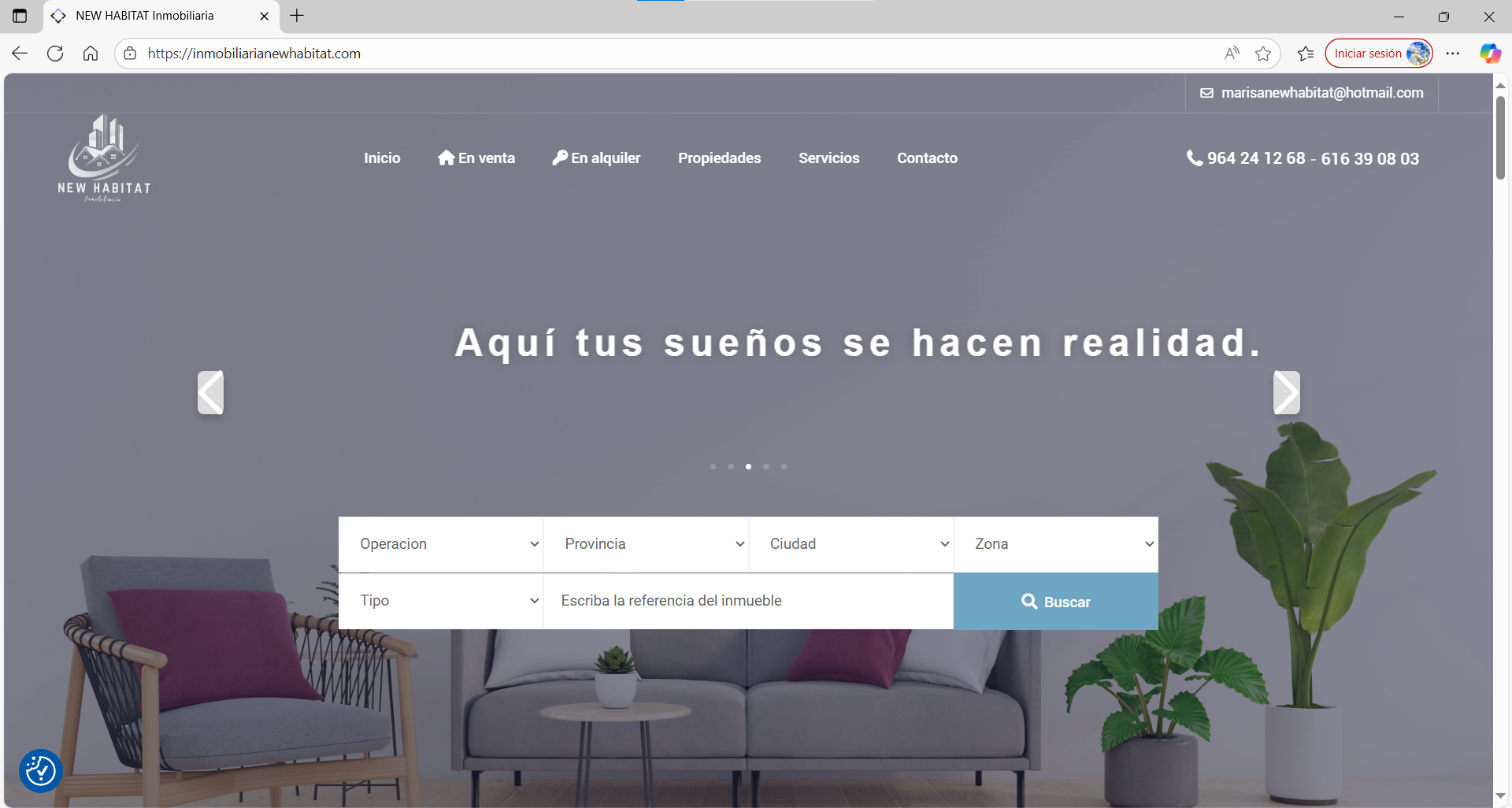 Web de New Habitat