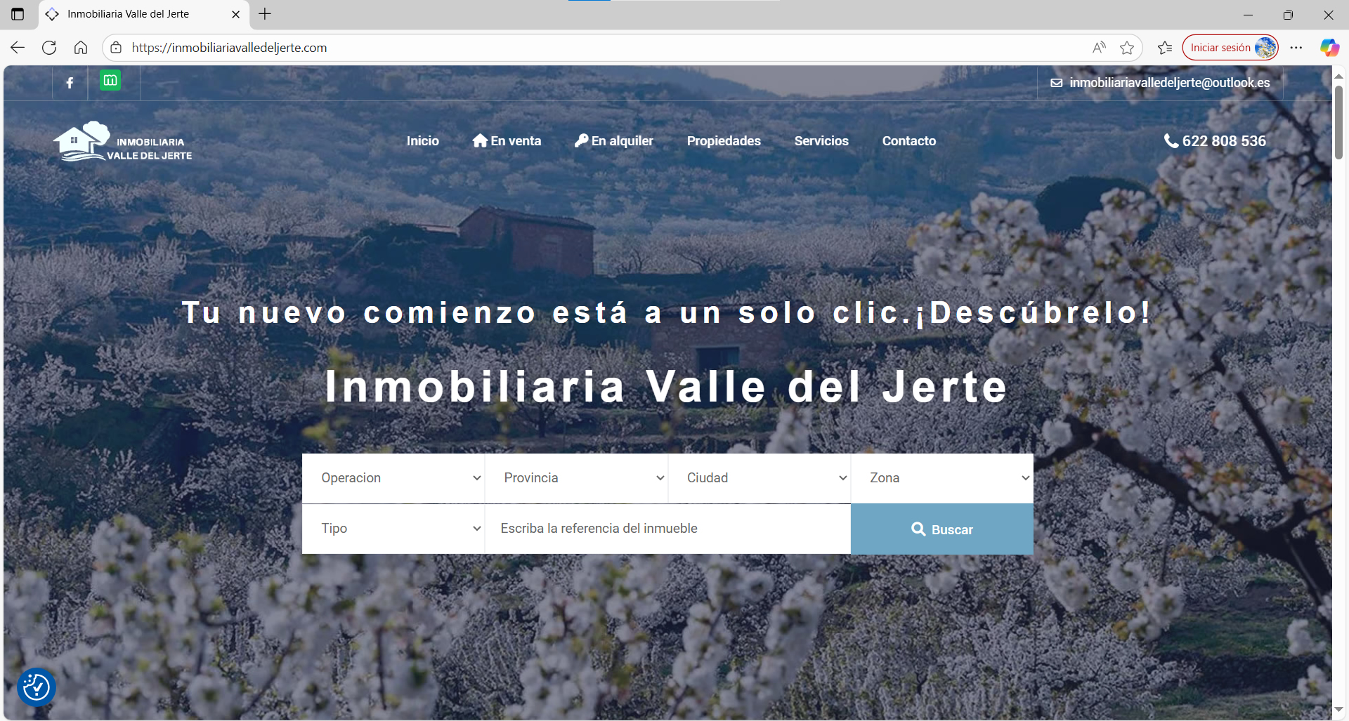 Inmobiliaria Valle del Jerte — caso real